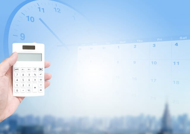 カレンダーと時計と電卓